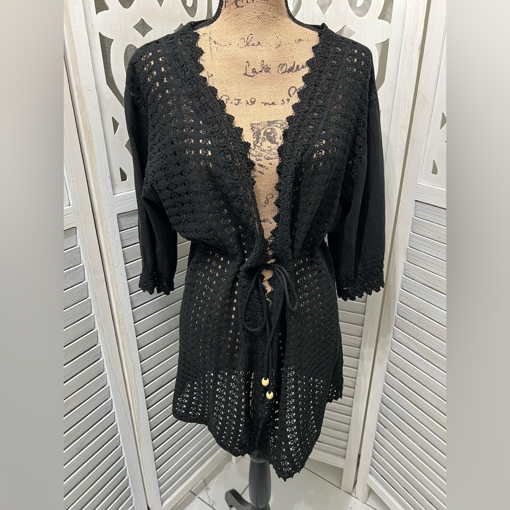 Beach Bunny Eva Swimsuit Cover UP Black